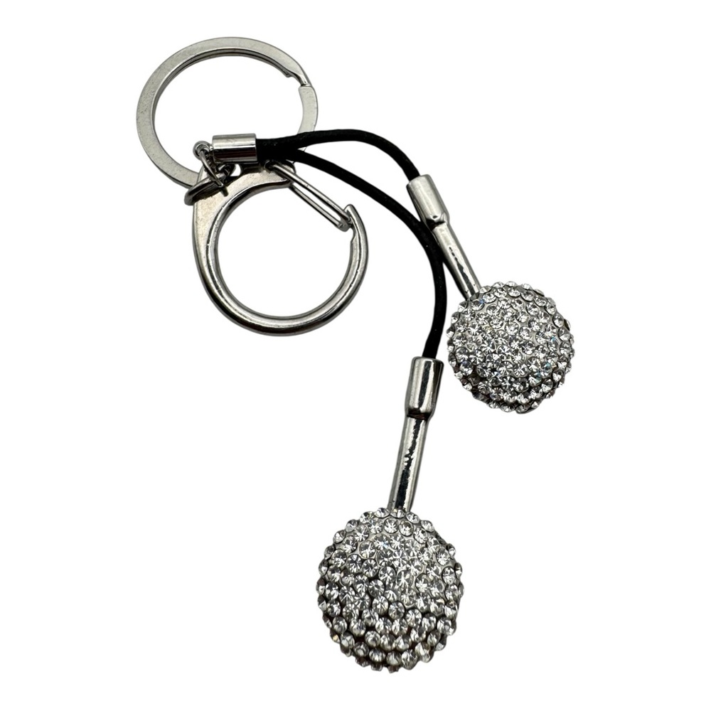 LIN LANG Crystal Ball Keychain Accessory – 1.5” Charms,‎ Missing Stone
